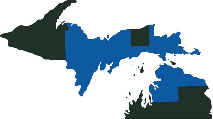 Image of northern Michigan, the areas Northern Pest serves.